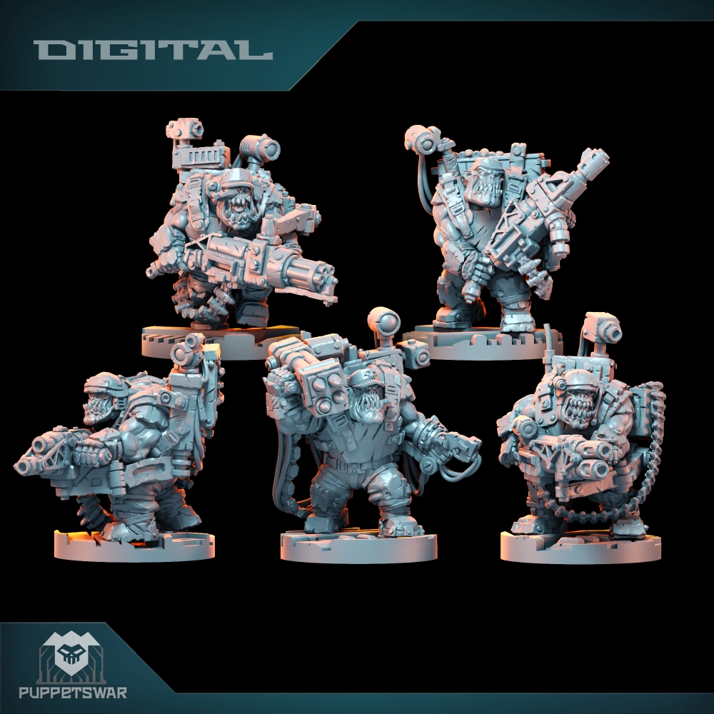 3D Printing Liquid - Esquadrão Orc Ultimate Badasses, figura de