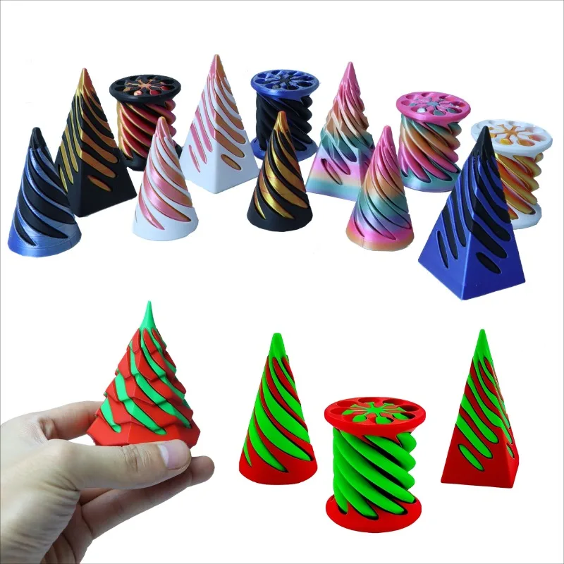 3D Printing Technology - Cone espiral 3d impresso alto passagem