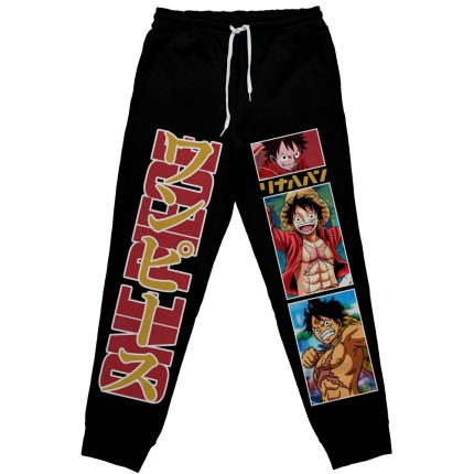 3D Printing Logo - Calças Jogger Masculinas One Piece Luffy
