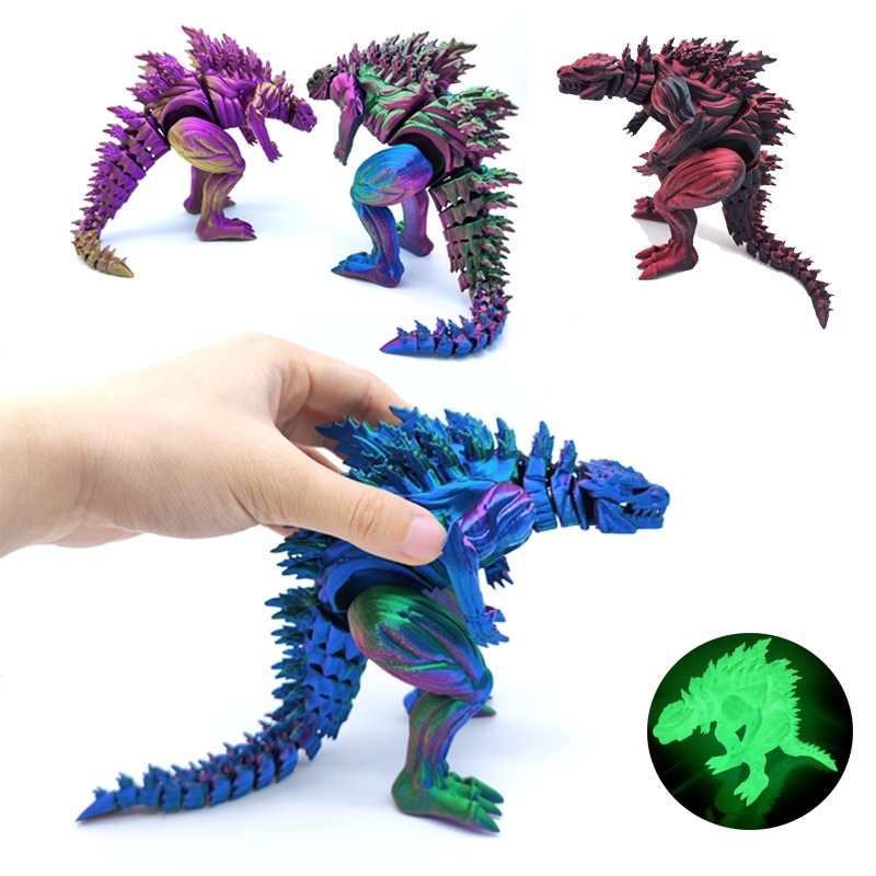 3D Printing Idea - Boneco de Ação Dinossauro Musculoso Impresso