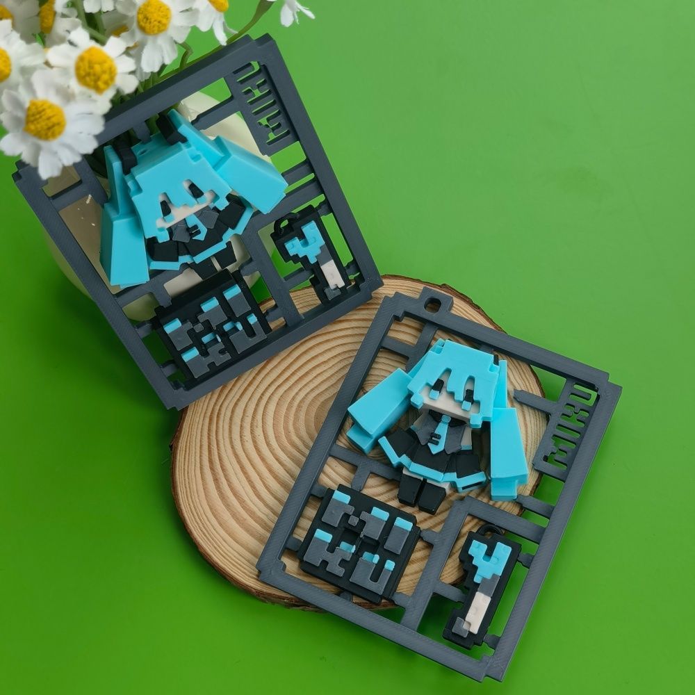 3D Printing Idea - Modelo Semi-Montado de Hatsune Miku em