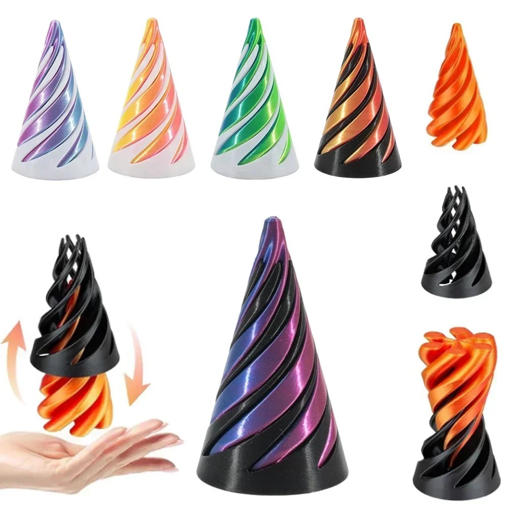 Brinquedo de Cone Espiral Impr - 3D Printing Idea avaliação e preço