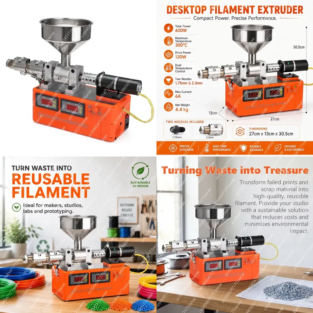 Extrusora de Filamento para Im - 3D Printing Waste avaliação e preço