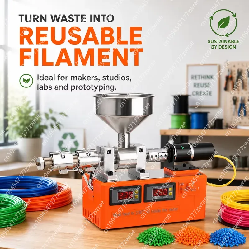 Extrusora de Filamento para Im - 3D Printing Waste avaliação e preço
